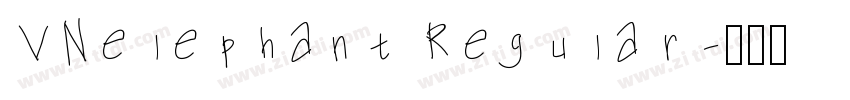 VNelephant Regular字体转换